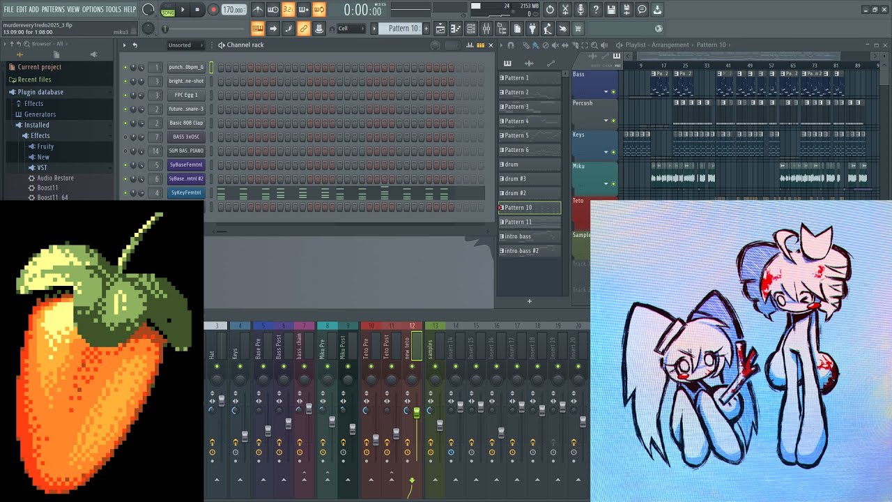 INSTRUMENTAL - MURDER EVERY1 U KNOW! (REMIX) FT.TETO&MIKU