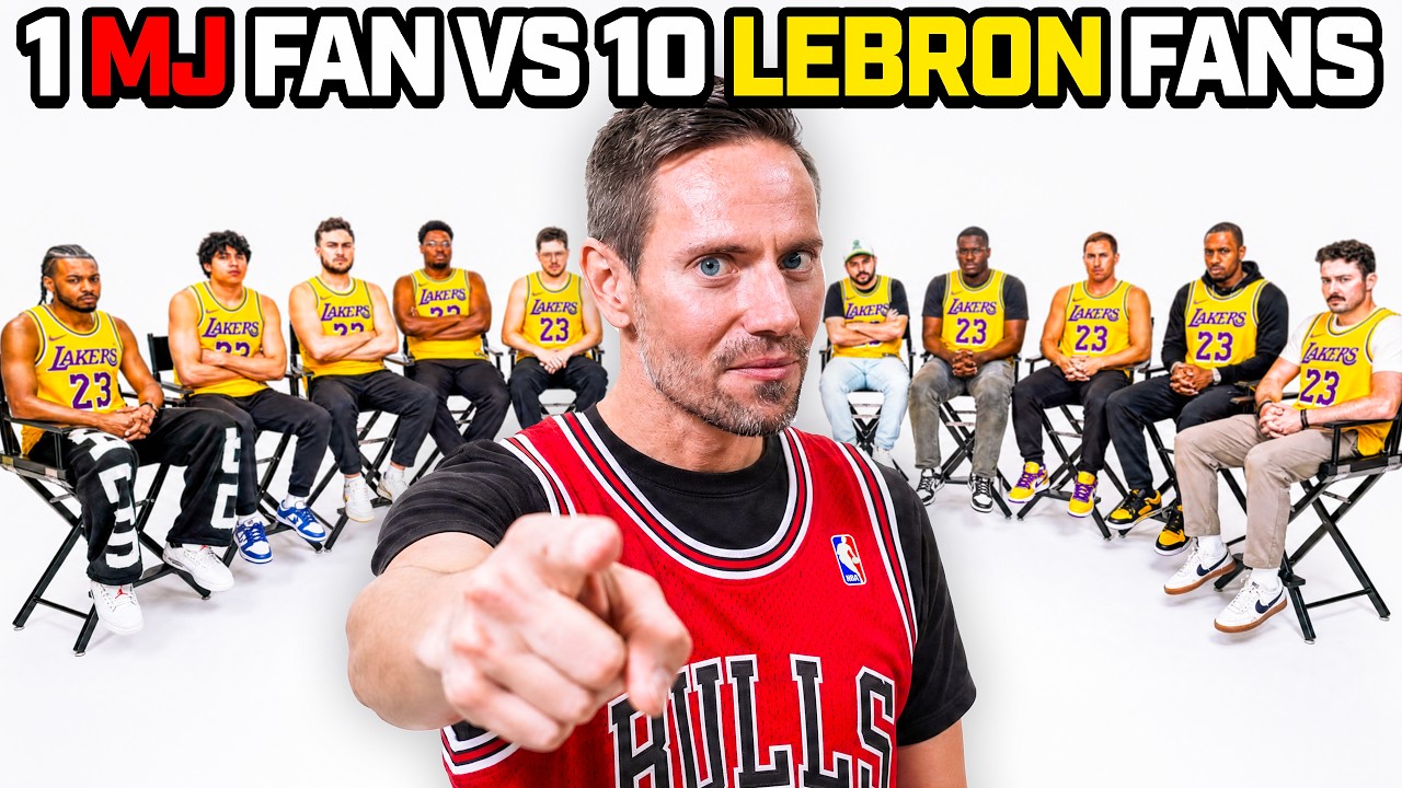 1 Michael Jordan Fan vs. 10 LeBron James' Fans