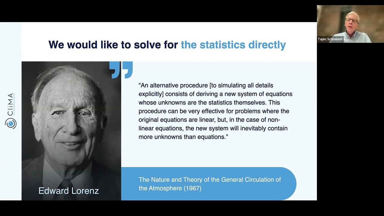 GPC Climate Seminars: Tapio Schneider