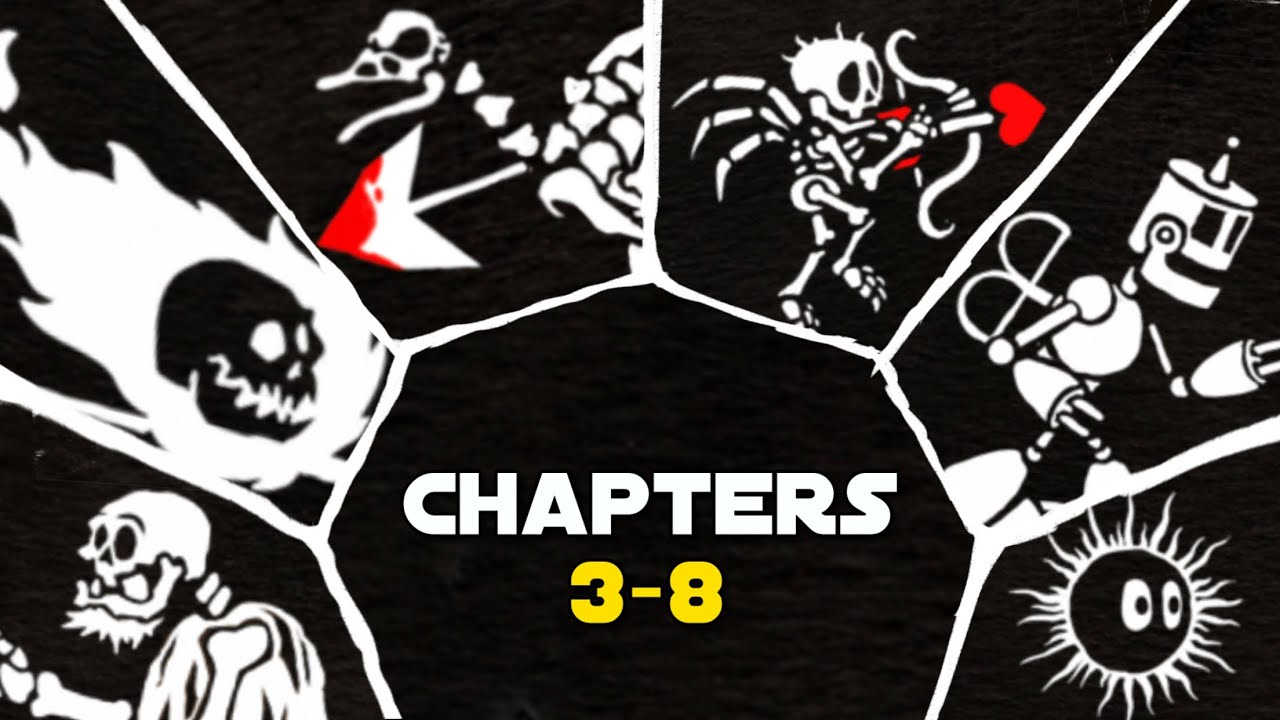 Pizza VS. Skeletons | Chapters 3-8 - All Gladiator Mode Levels