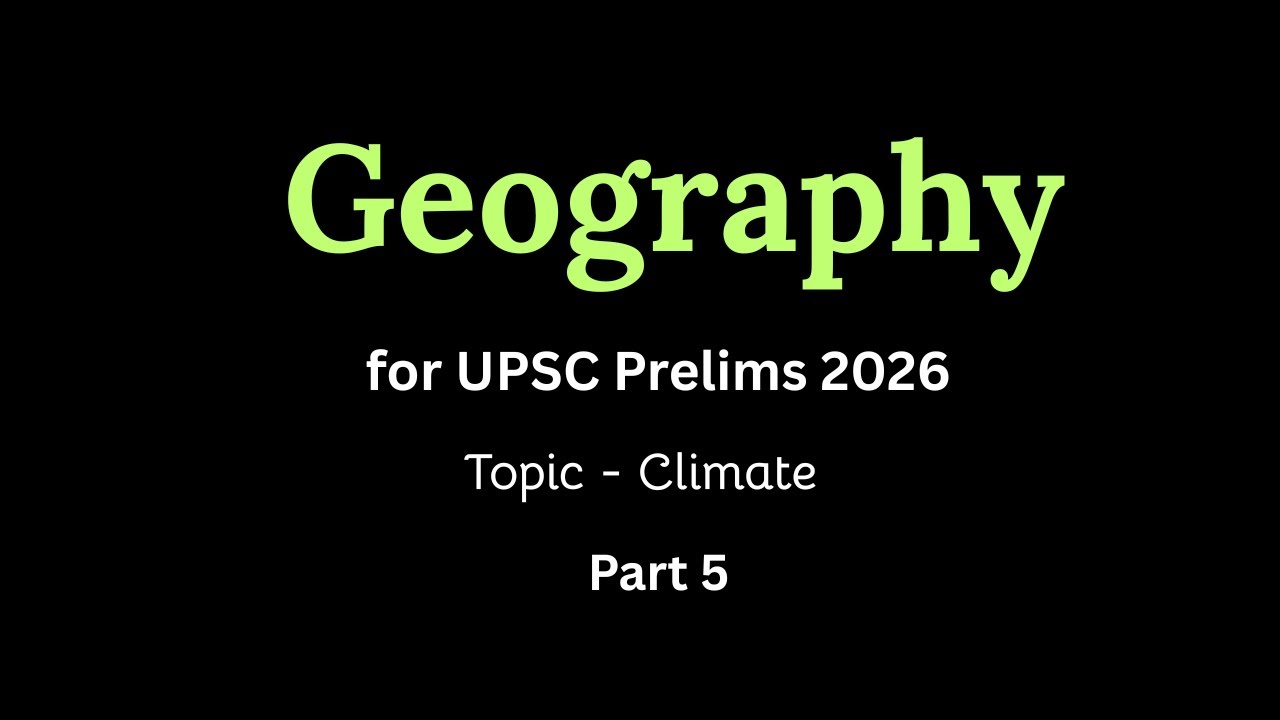 Geography -Jet streams,  Fronts  | UPSC 2026 Prelims | UPSC MindGame