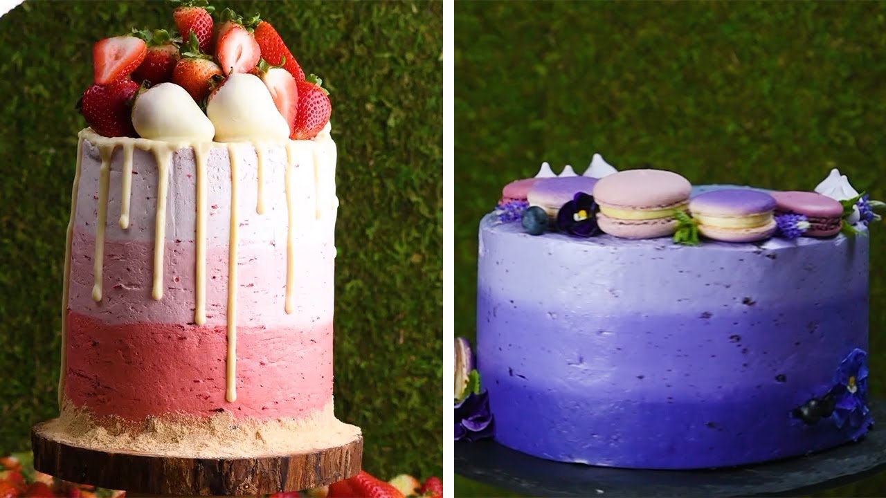 How to Frost the Perfect Ombré Cake!!! Cake Decoration Tutorial for Beginners