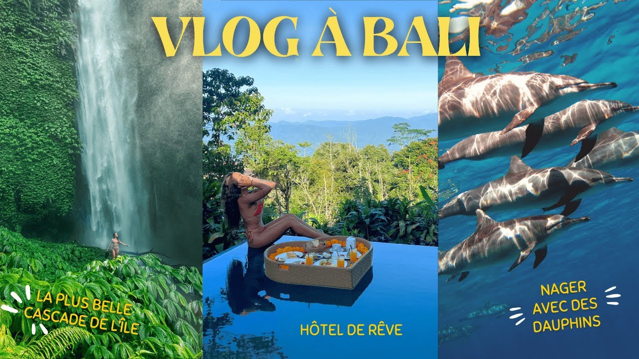 Vlog à Bali : dauphins, cascade et le plus bel hôtel de l'île