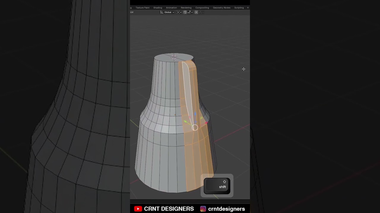 Blender Modeling - BM28 #blender #blendermodeling #blendertutorial #3dart  #shorts