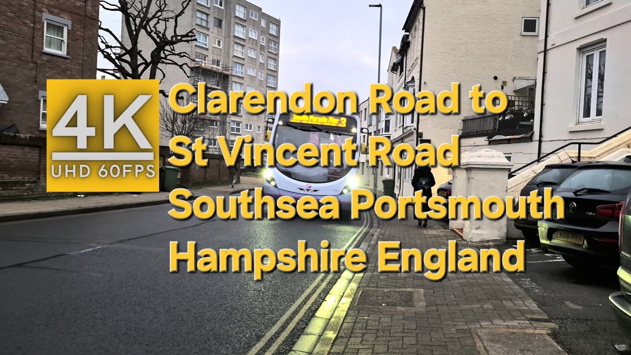 Morning Walk: Clarendon Road St Vincent Road, Southsea, Portsmouth, Hampshire, England | Jan 2025