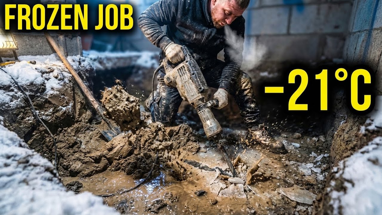 Flooded Basement in −21°C | Extreme Winter Construction