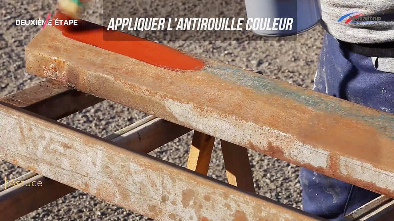 Antirouille couleur (fer et métal) - TUTO - Metaltop.fr