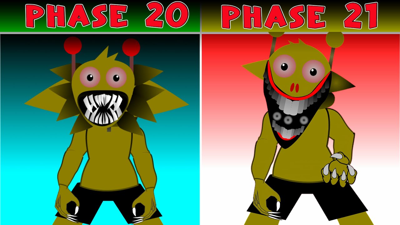 Sprunki New Human – Phase 20 vs Phase 21 Mod Comparison (Fan Mod)