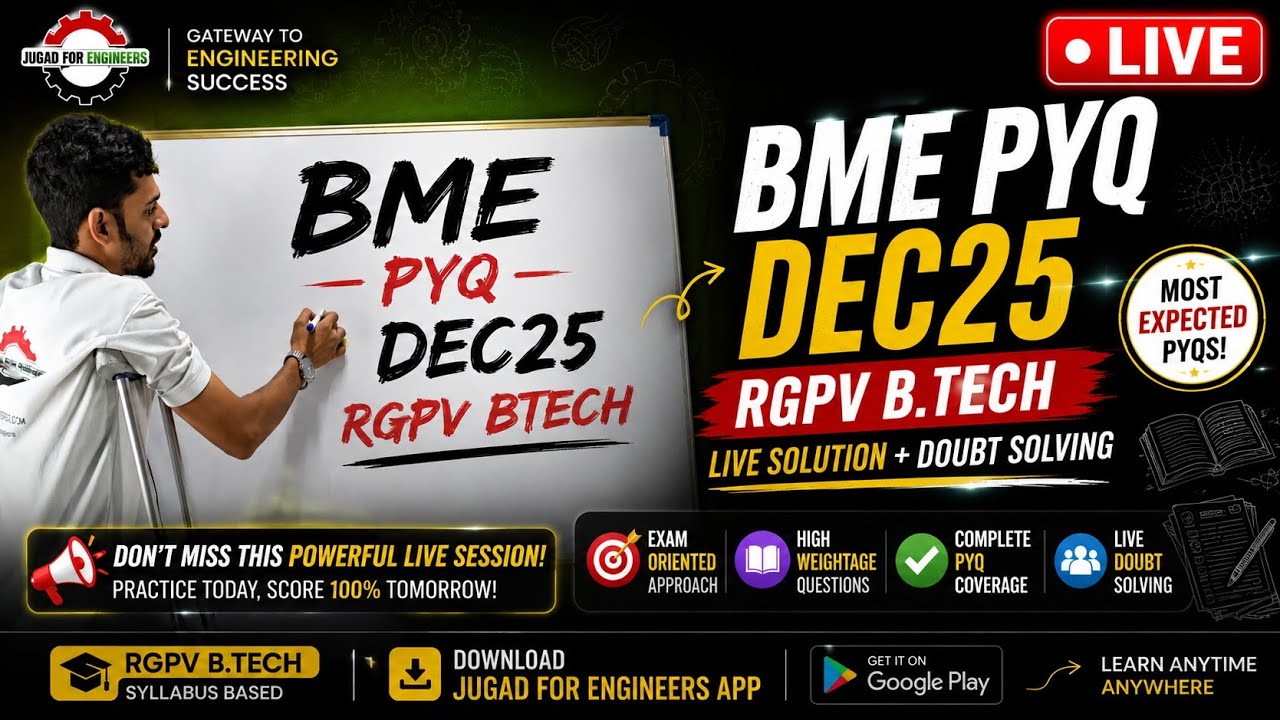 BME PYQ DEC25 RGPV BTECH | Jugad4engineers