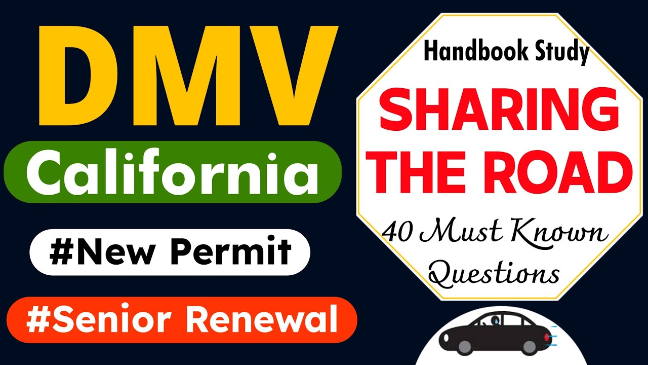 2025 California DMV Written Test | Sharing The Road | DMV Senior Written Test #californiadmvtest