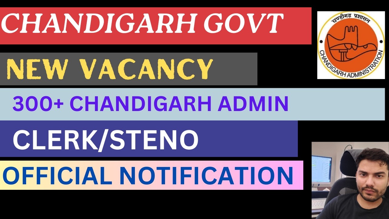 Chandigarh Administration Clerk Steno Vacancy 2026 | Chandigarh Clerk Steno | Chandigarh Govt Jobs