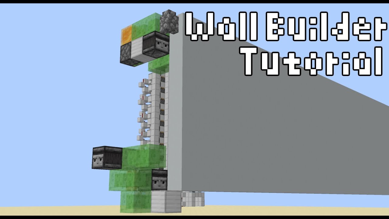 Minecraft Wall Builder | Redstone Tutorial