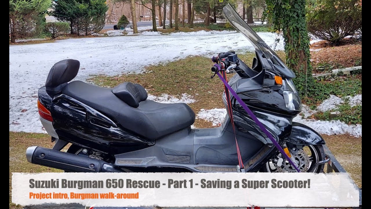 Спасение Suzuki Burgman 650 — Часть 1: Спасение суперскутера!