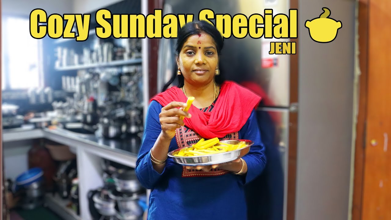 மிதமான குளிரில் சண்டே ஸ்பெஷல் விருந்து //Sunday Special Samayal 🍽️/JENI