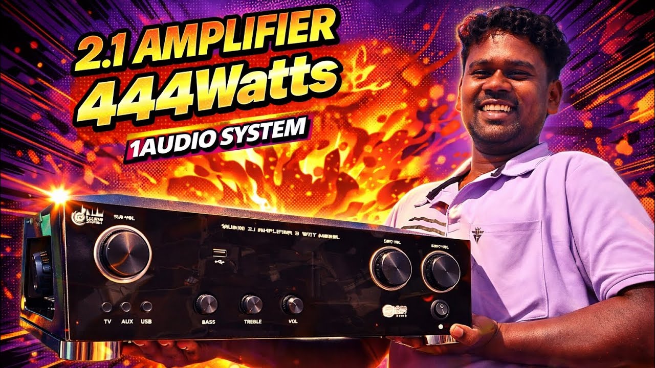 💥DIY 2.1 Amplifier✨444Watts for Home |✅மேட்டுப்பாளையம் Delivery🤯💥 @1AudioSystem_official #audio 