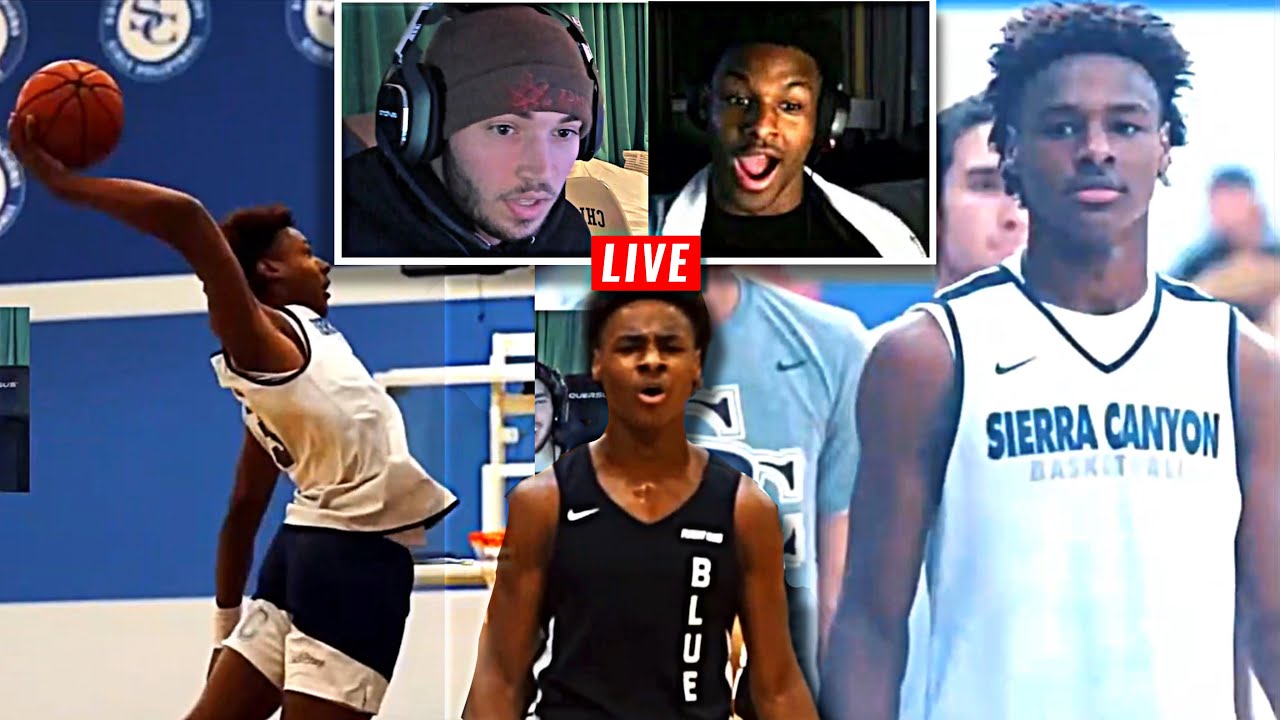 Adin & Bronny React to Bronny James Basketball Mixtapes! 🏀 🔥