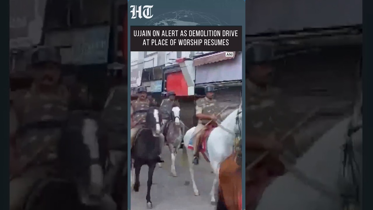 Ujjain Under Heavy Guard As Authorities Resume Action Near Place Of Worship #shorts | HT India