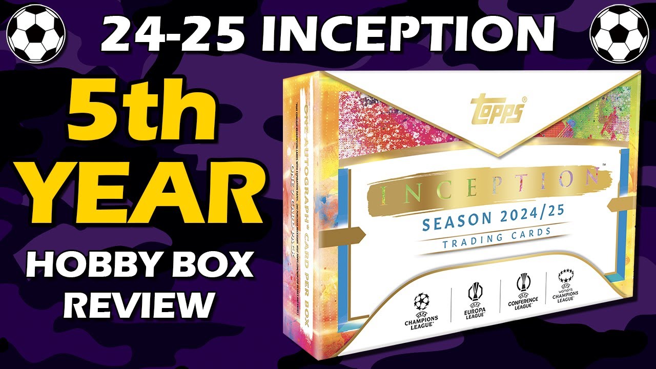 Обзор коллекционной футбольной коробки Topps Inception UCC UEFA Hobby Box 2024-25