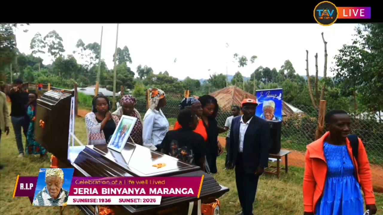 CONVOY OF LATE MAMA JERIA BINYANYA  FROM KTRH KISII TO HER HOME