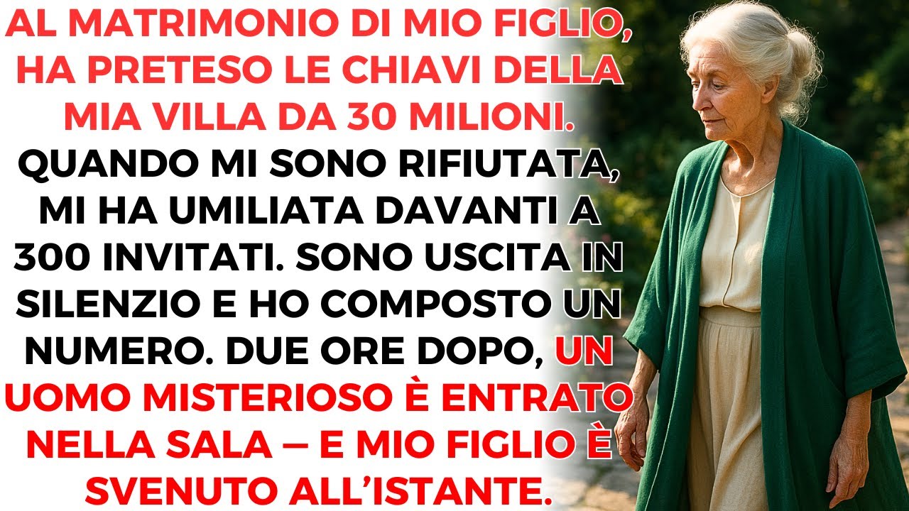 Mio Figlio Voleva La Villa Da 30 Milioni Al Suo Matrimonio, Ma Svenne All’arrivo Del Mio Ospite...