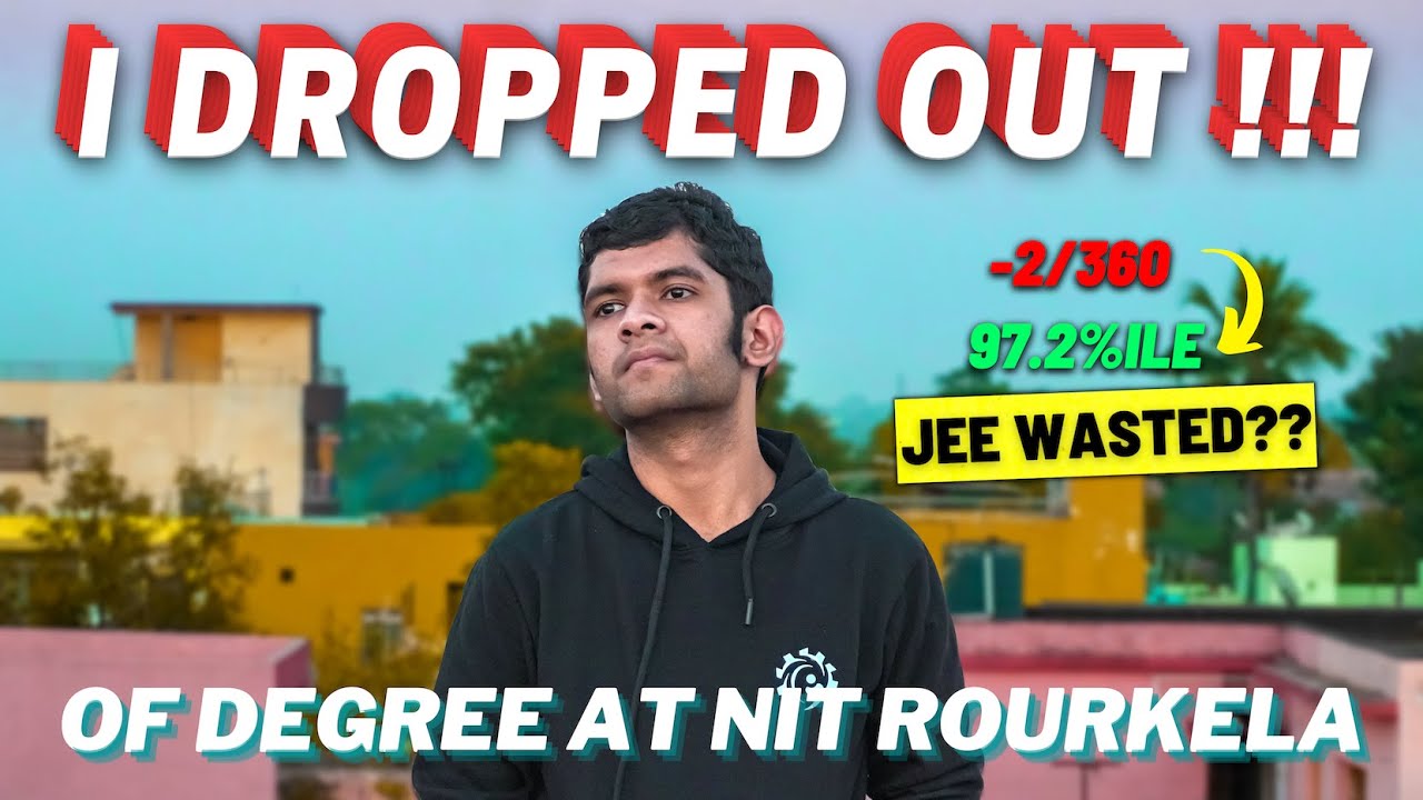 I Dropped Out of DEGREE at NIT ROURKELA  | Harsh Reality | Trigunaditya Panda