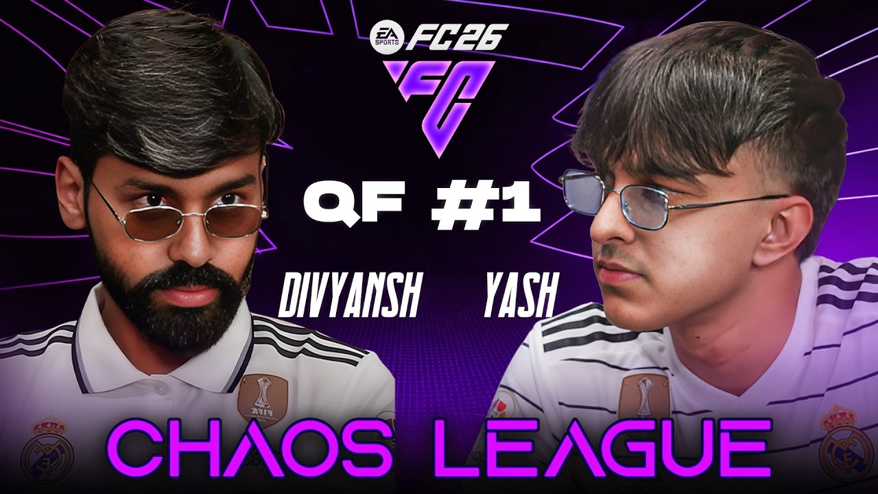 CHAOS LEAGUE KNOCKOUTS | YjR Vs Divyansh | Quarter Final 1