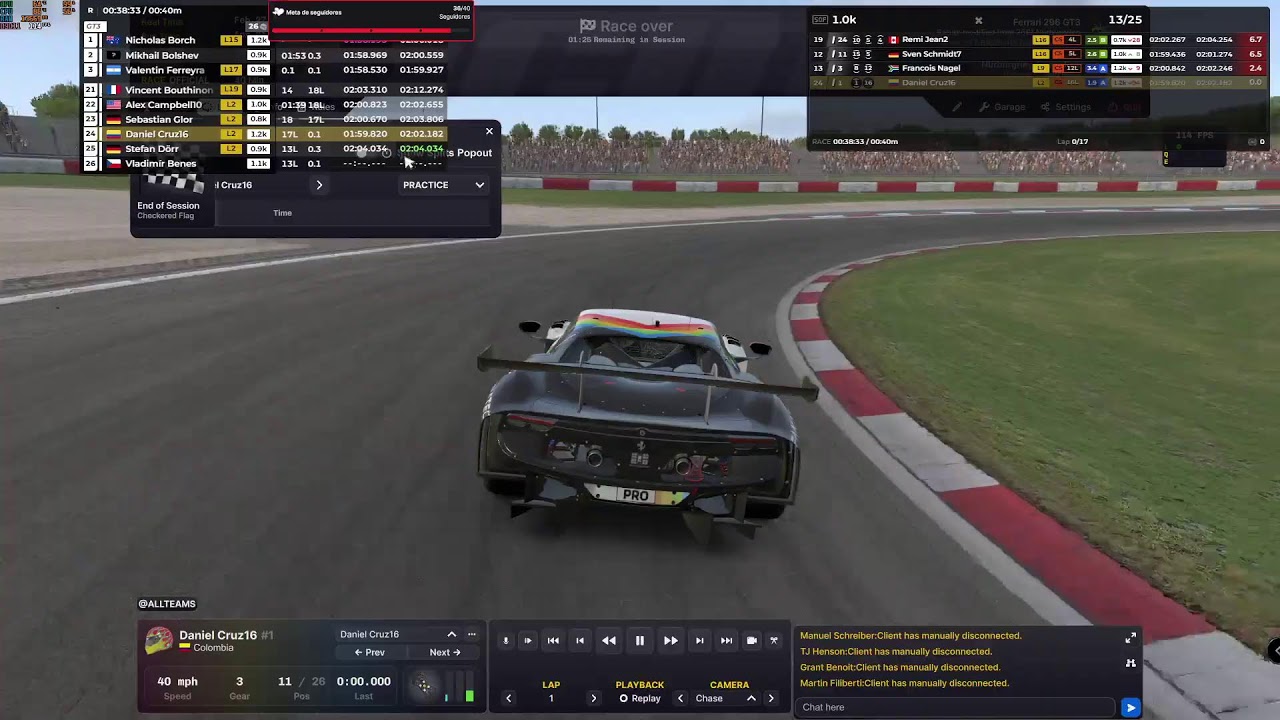 🏎️ iRacing – Carreras Endurance y gt3