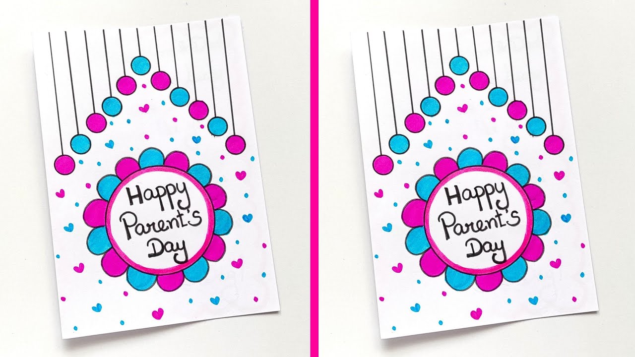 Parent's day card | Easy & Beautiful Parent's day card | White Paper Parent's day card idea