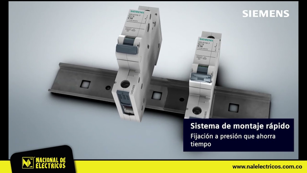Nacional de El&eacute;ctricos | Breakers MCB Siemens
