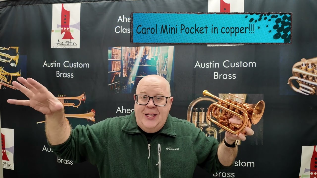 Check out this adorable  CarolBrass  mini pocket trumpet  in copper!  ACB Show and Tell #trumpet