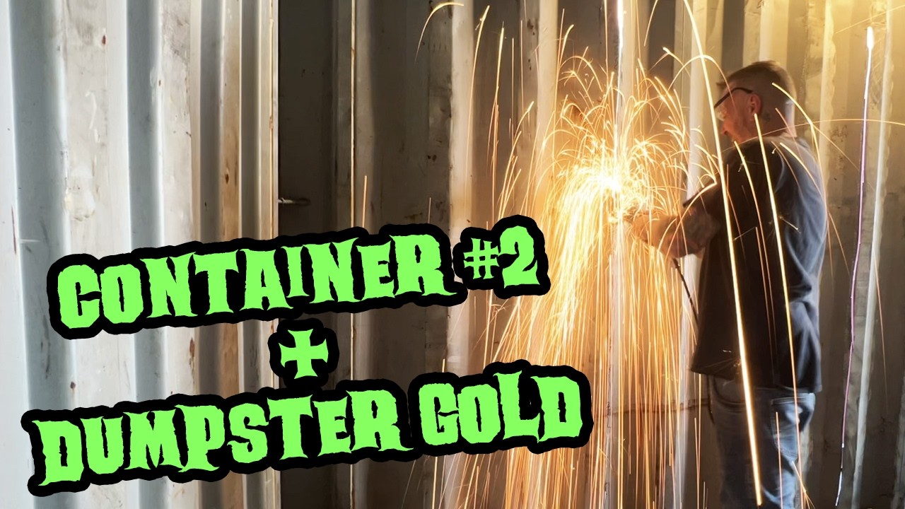 Container #2 Arrives! House of Monsters Construction & a Special Dump Salvage