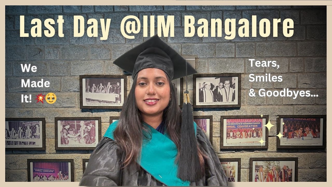Graduating from IIM Bangalore!! 🎓 Emotional + Epic Convocation Day | MBA Life Vlog