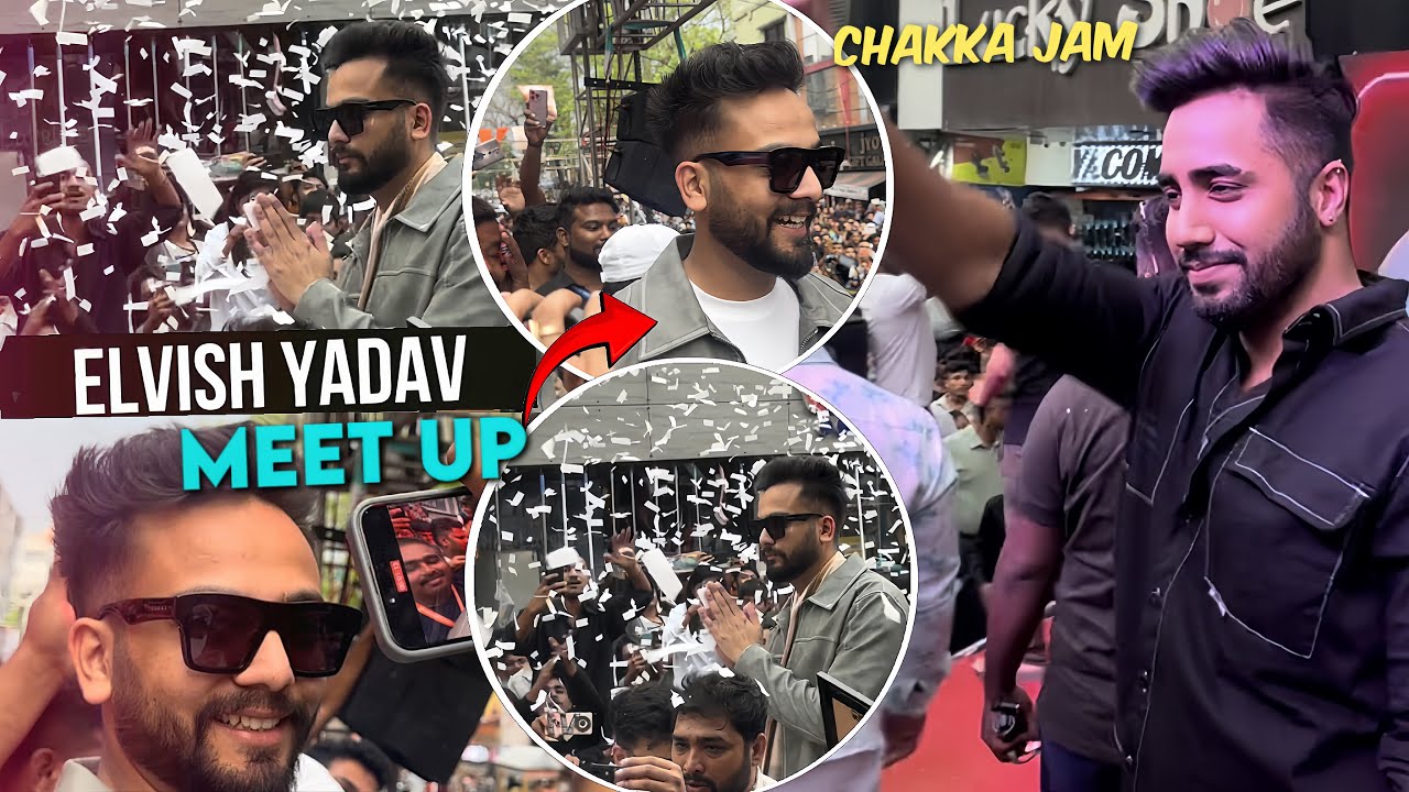 ⁠​⁠ @ElvishYadavVlogs MEETUP IN NAGPUR 📍😍 | CRAZYYY FANSS😱😍