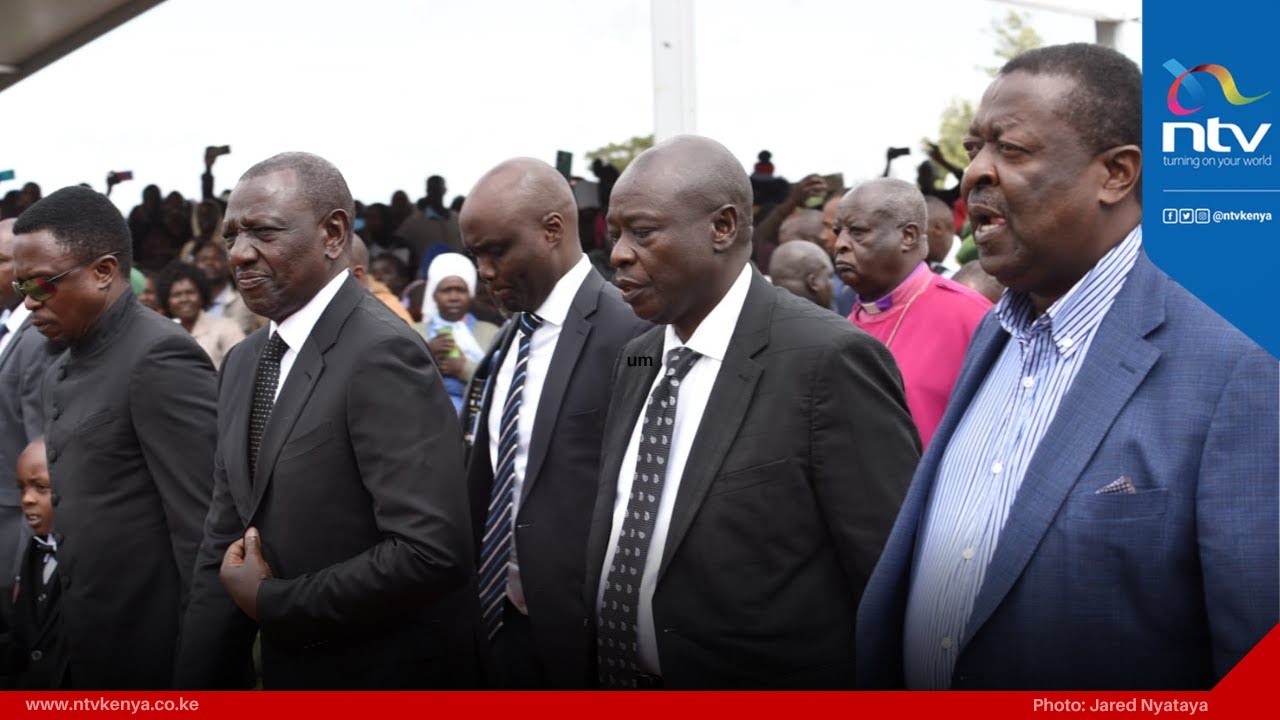 President Ruto, DP Gachagua arrive for Kelvin Kiptum's funeral service at Chepkorio grounds