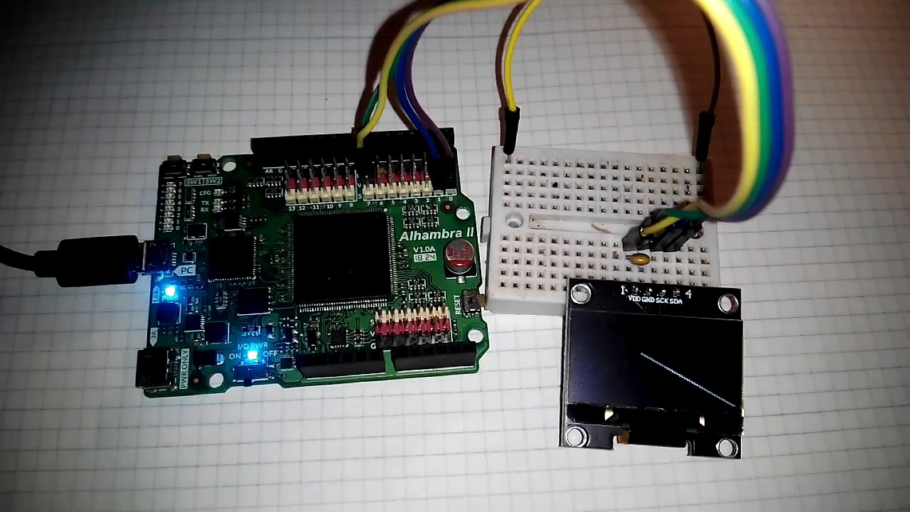 Bresenham Oled FPGA  #Icestudio #FPGAwars