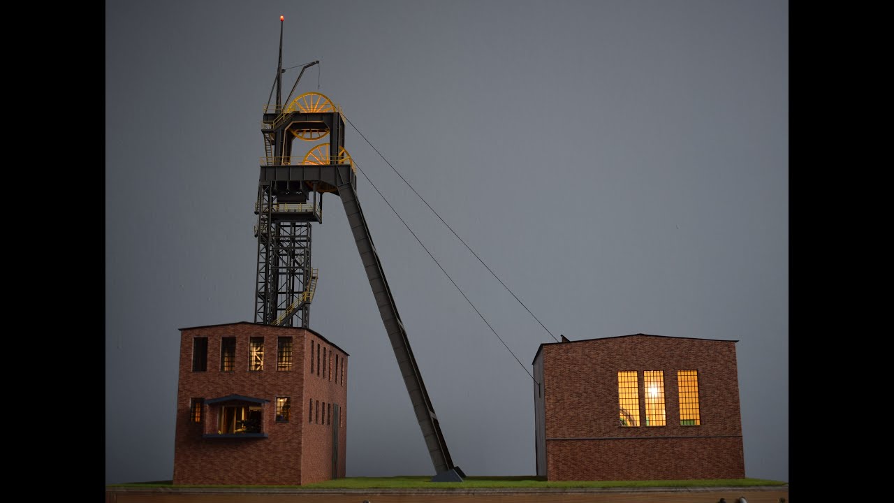 Makieta wieży szybu nr I KWK Jaworzno - ruch Kościuszko