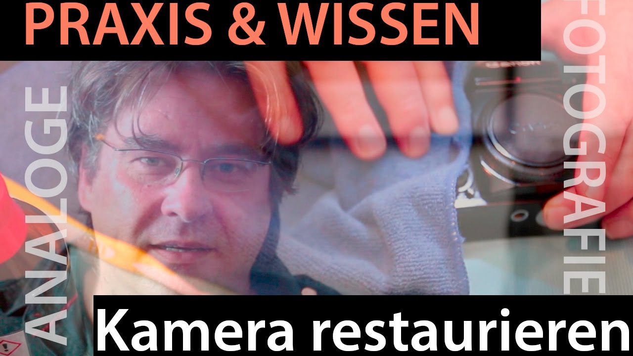 📷 Analoge Fotografie - alte analoge Kamera aufbereiten - Teil 1: Reinigen u. Lack ausbessern