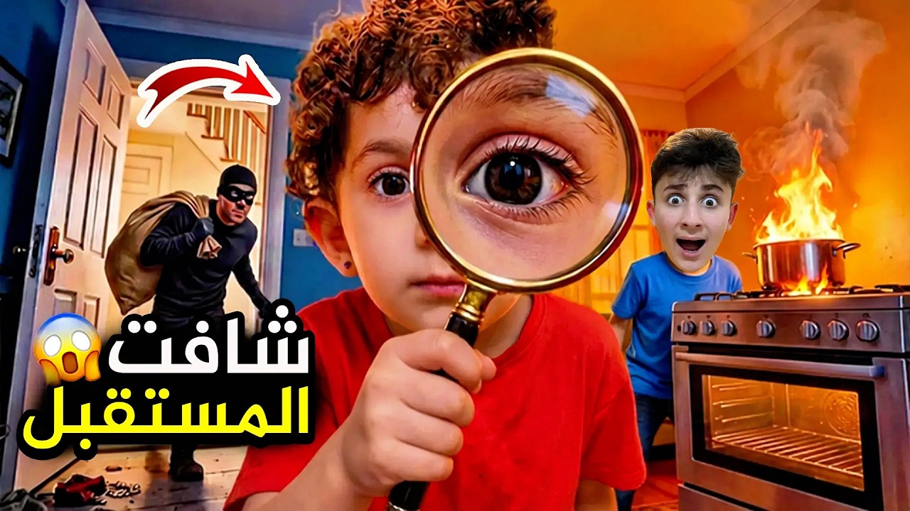 ماريا الكيوت صارت تعرف كلشي قبل مايصير😱دخل حرامي ! #بشورة_هوم