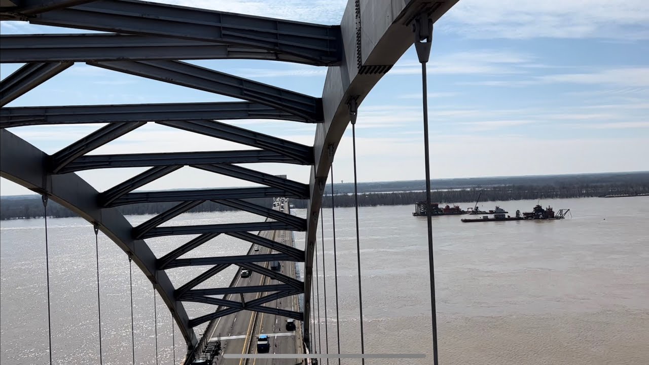 Hold On!!!! Let’s Go High In The Sky On A Bridge Over The Ohio River