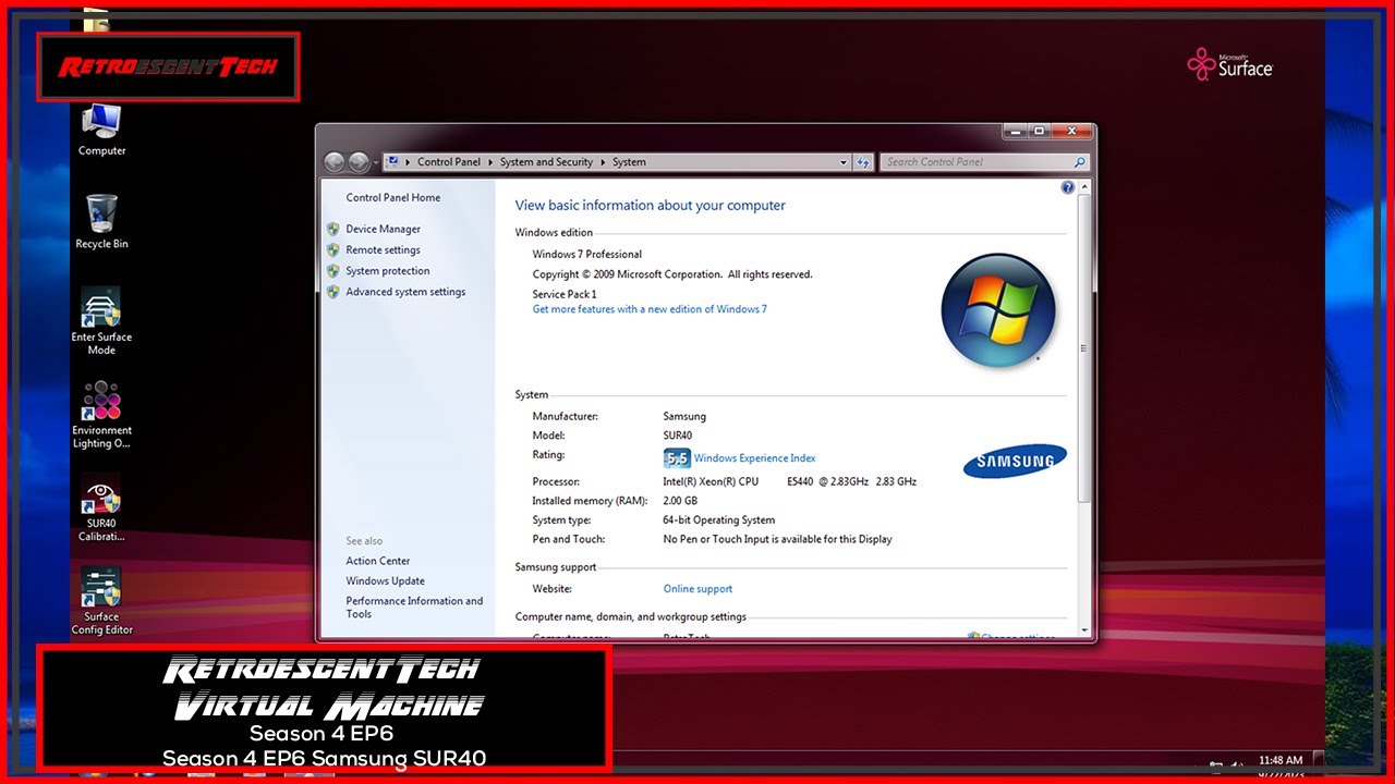 RetroescentTech Virtual Machine Series Season 4 EP6 Samsung SUR40