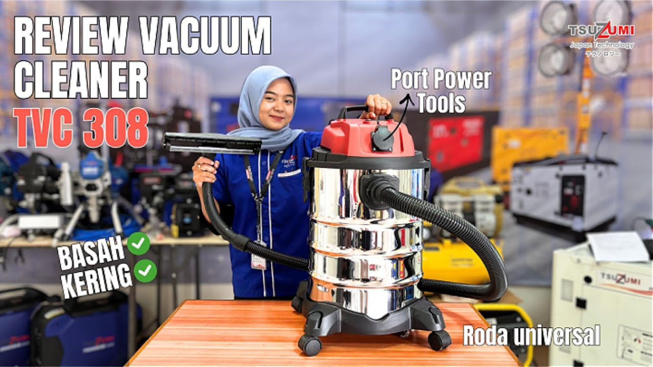 VACUUM CLEANER BASAH KERING 30 LITER! Tsuzumi TVC 308 Hisap Debu & Air Sekaligus?! | 0878-0103-0101
