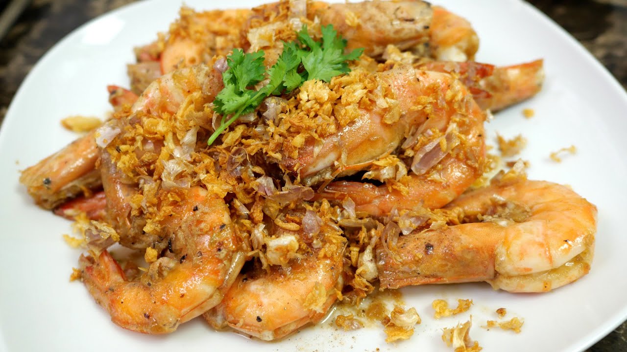 กุ้งทอดกระเทียมพริกไทย หอม ๆ ทำตามได้ ง่ายๆสูตรนี้ พร้อมบอกวัตถุดิบทั้งหมด | เสือหิวChannel