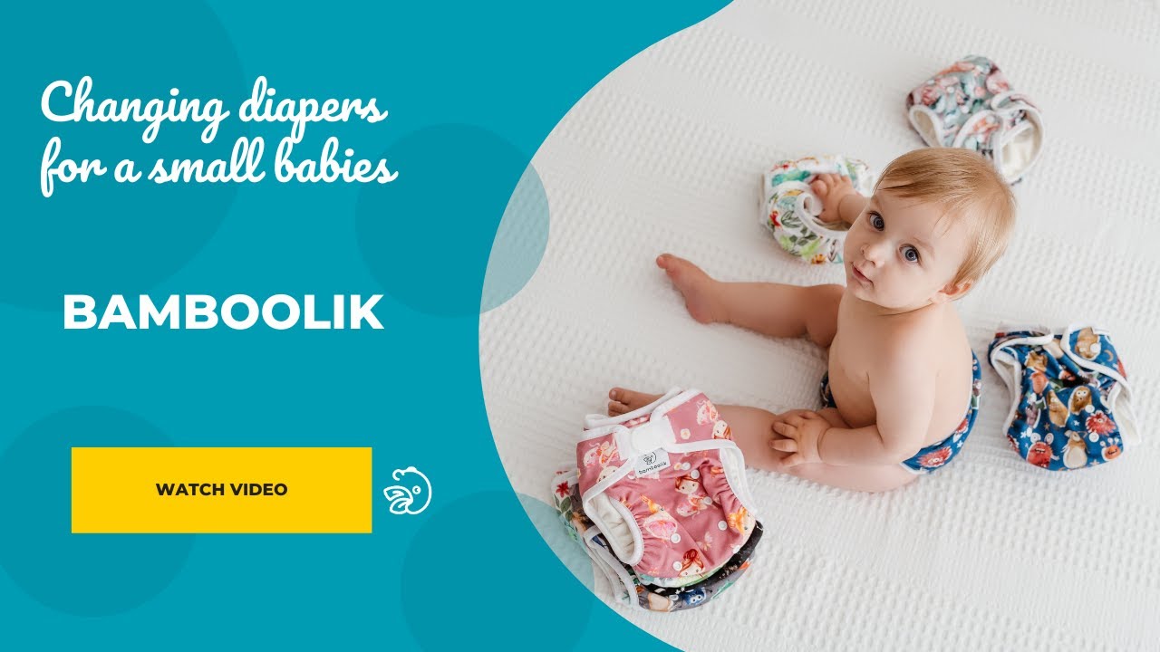 Changing diapers for a small babies