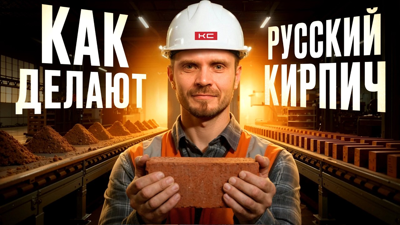 Как устроен КИРПИЧ? Редкие кадры с производства российского кирпича