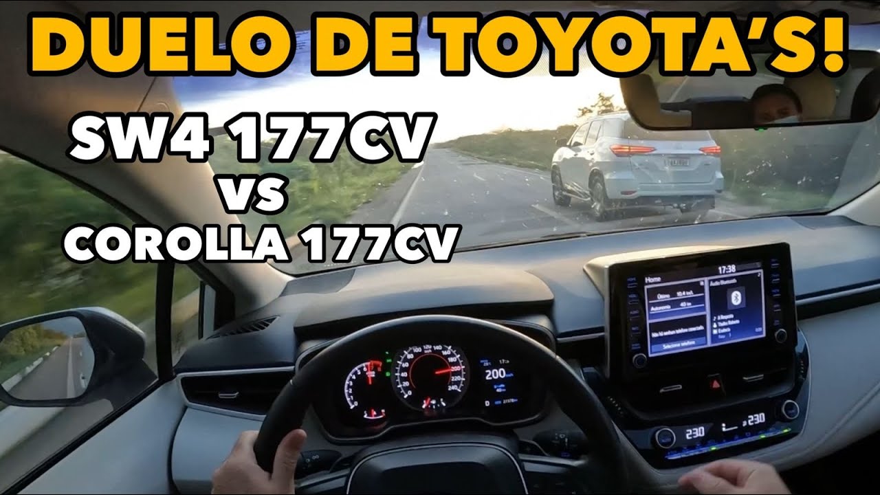 SW4 DIESEL VS COROLLA 177CV - QUAL ANDA MAIS?