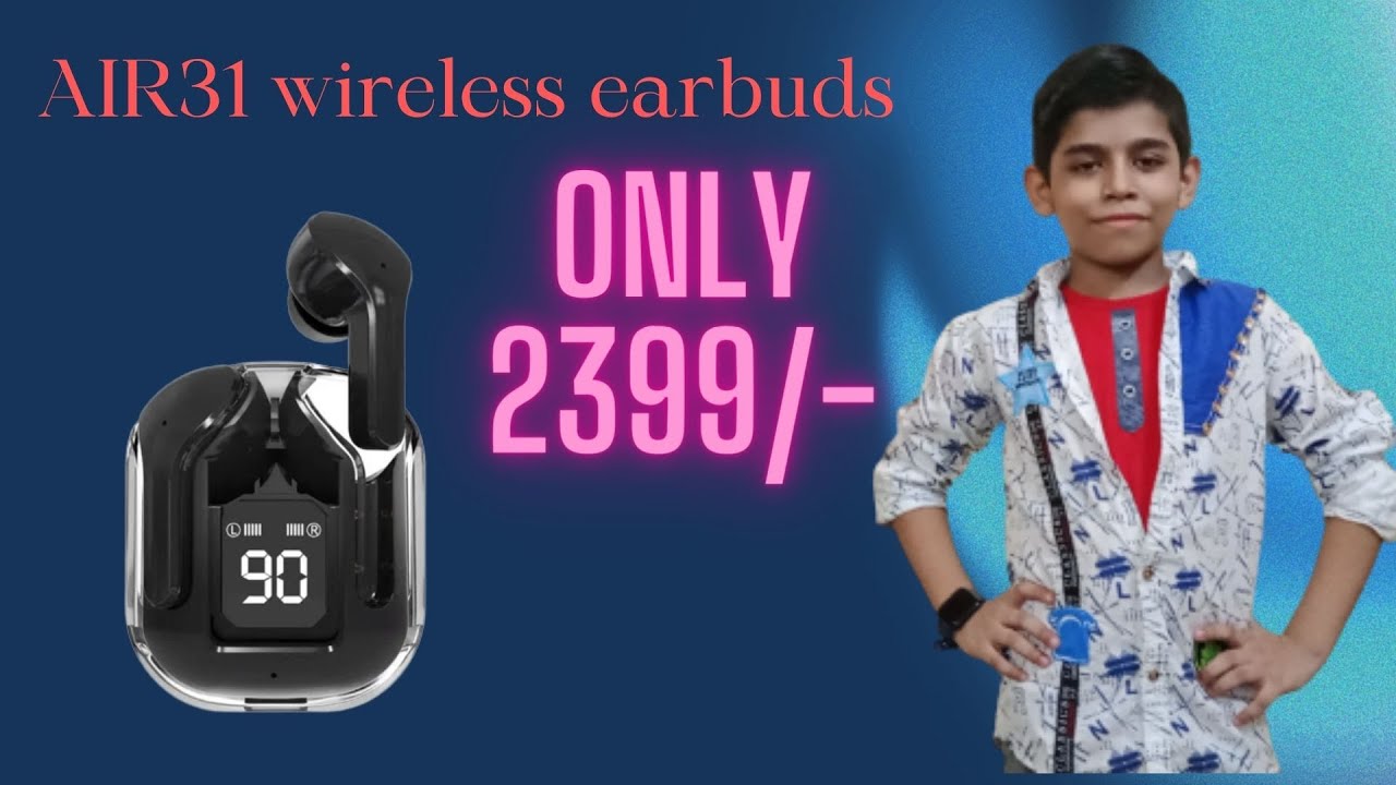 Air 31 Earbuds ENC | True Wireless Crystal Earbuds LED Display