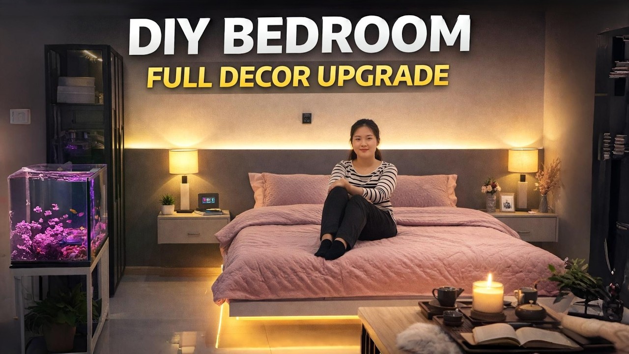 Amazing DIY Bedroom Renovation by 90s Mom Full Soft Decor Upgrade