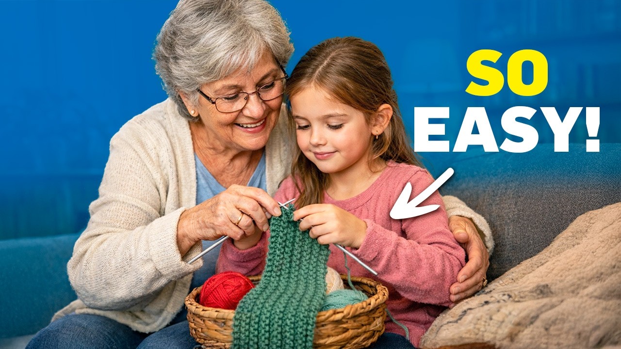 Here’s the BEST Method To Introduce Knitting To Your Grandkids (They’ll 100% Love It)