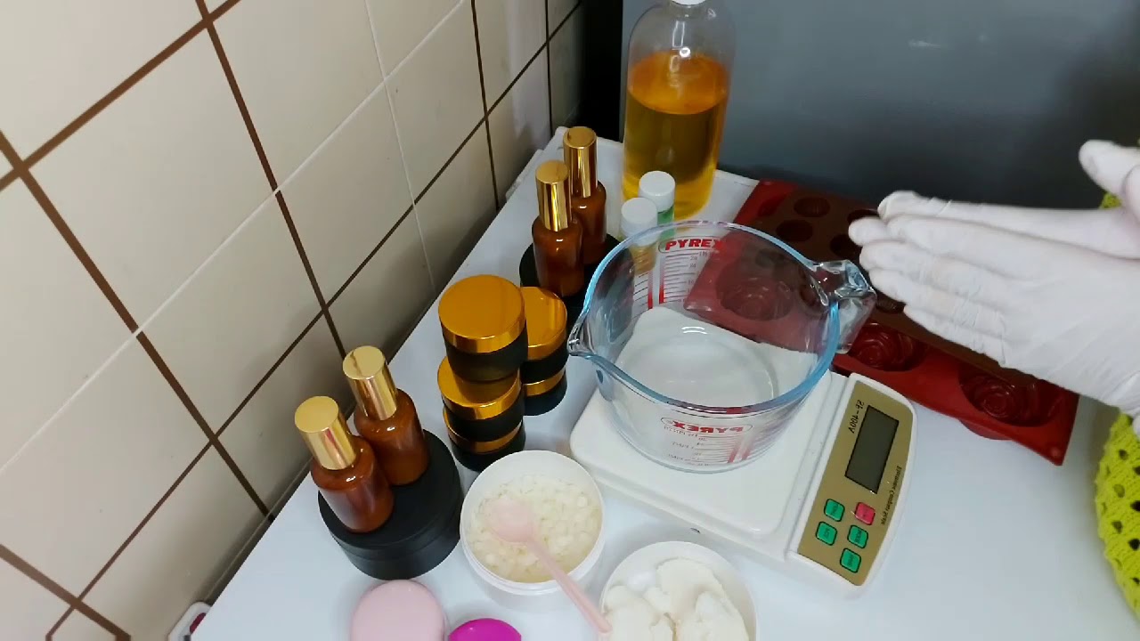 مشروع تصنيع مستحضرات التجميل : كريم مرطب  تجاري جامد 😱 lotion bar💓😍