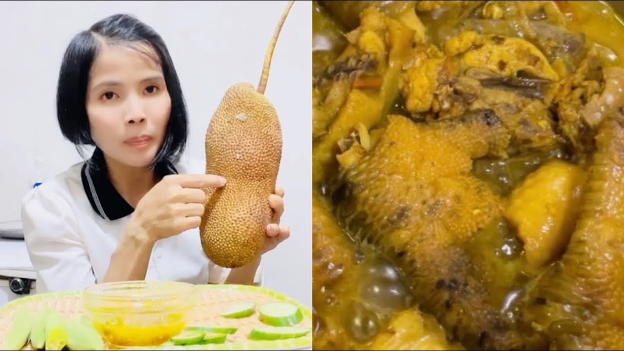 |162| Lâu lắm rồi mới nấu lại món gà kho nghệ , Mời đại gia đình cùng mình Ăn cơm Với gà kho